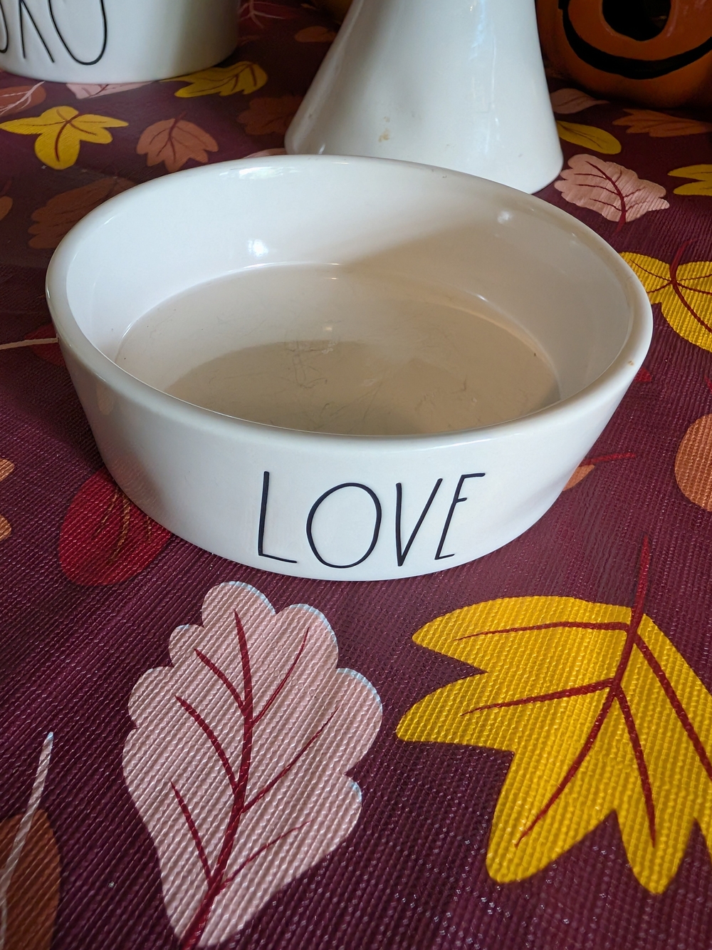 Rae Dunn White Ceramic LOVE Bowl